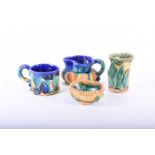 Kate Malone, MBE (Born 1959), a collection of pottery comprising, a jug, a mug, a lemon squeezer and