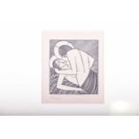 After Eric Gill, (1882 - 1940), 'Stay me with Apples' woodblock print, number 373/480, image 6.5cm x