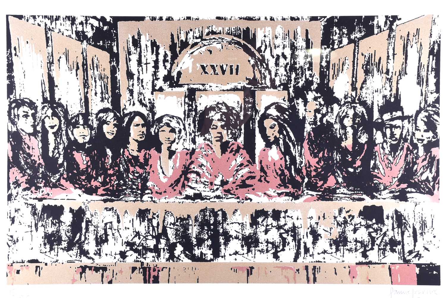 Famie Fairnie's "The 27 Lost Supper Club" Limited edition signed screen print 13/27 in bronze - Image 2 of 9