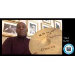 A 20" Tosca Ride Cymbal signed and donated by Vince Dunn. Vince Dunn has performed with artists