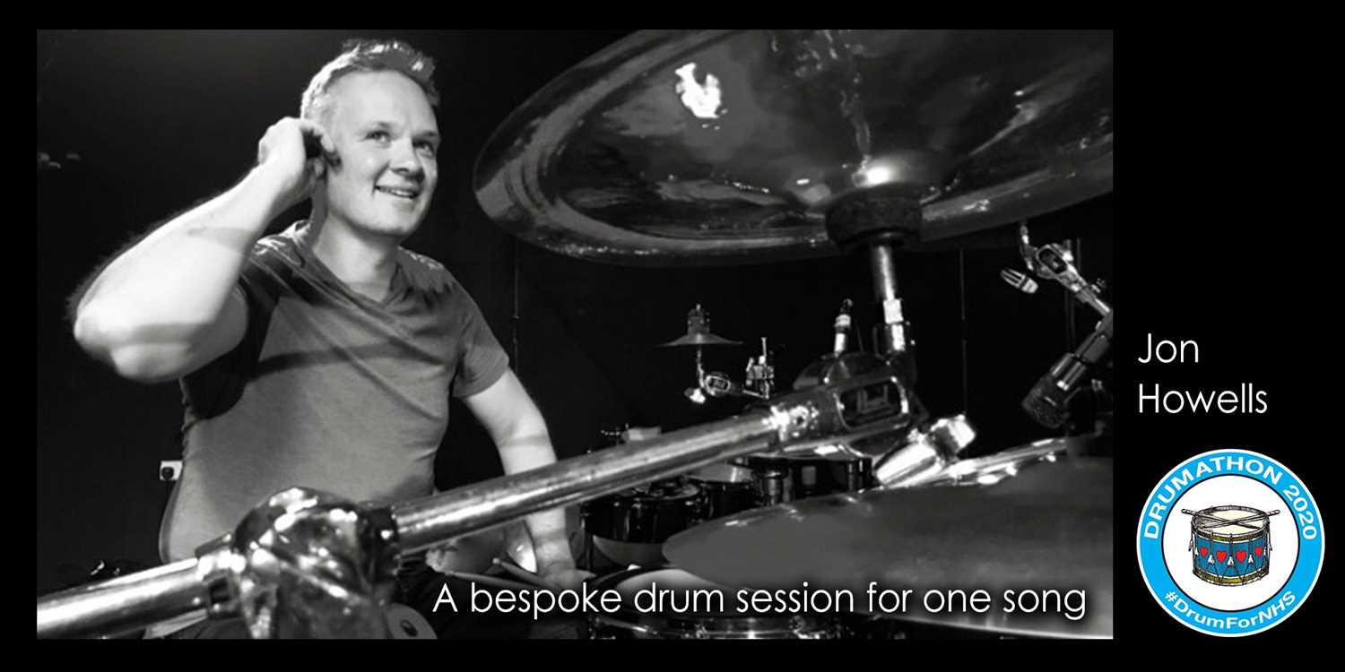 One bespoke drum session for one song with Jon Howells Jon will add drums and percussion to any