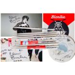 A collection of Blondie memorabilia. BLONDIE's legendary drummer, CLEM BURKE has donated an