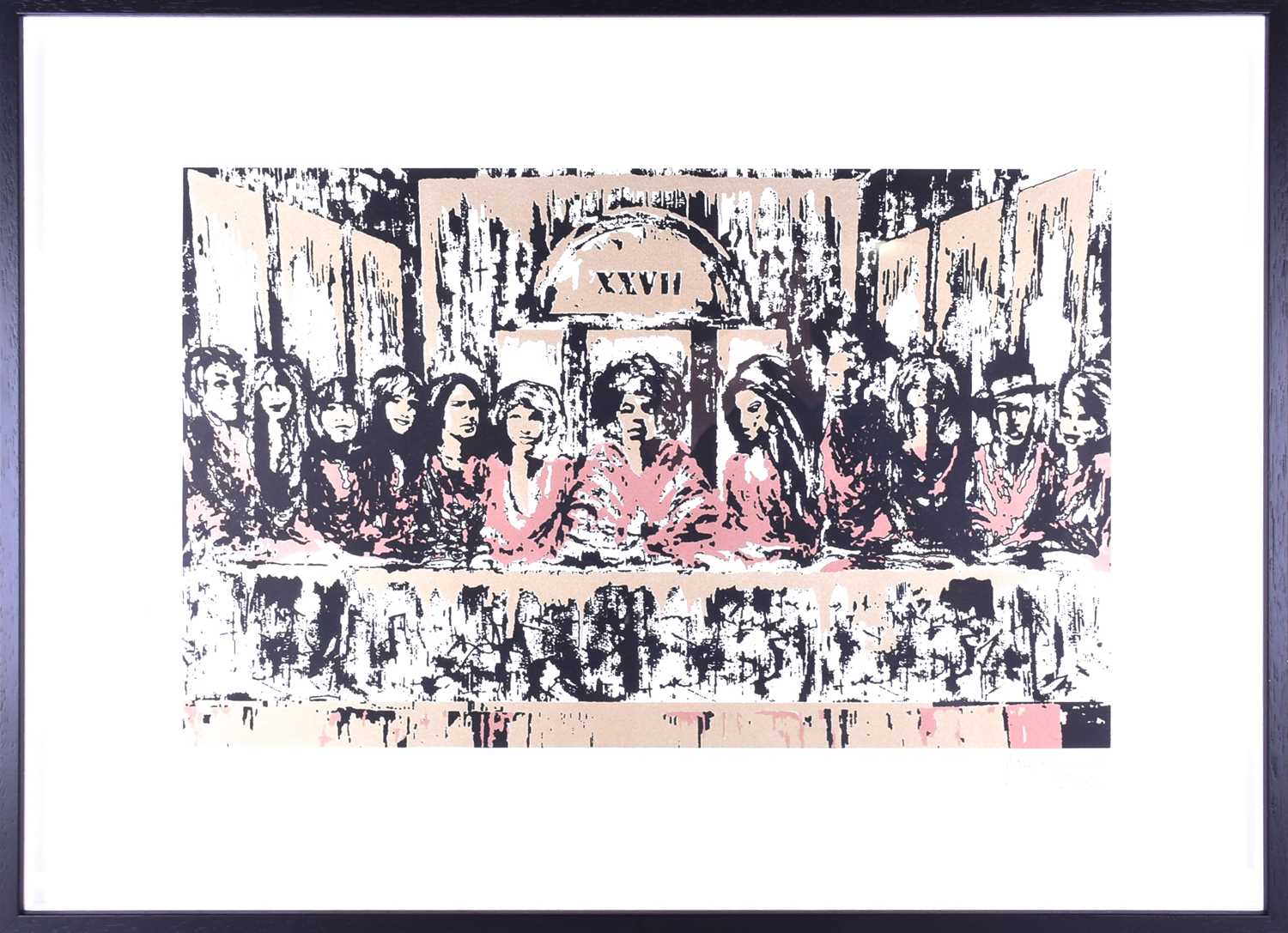 Famie Fairnie's "The 27 Lost Supper Club" Limited edition signed screen print 13/27 in bronze