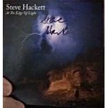 A Steve Hackett Signed CD - At the Edge of Light, 2019. Steve Hackett is an English musician,