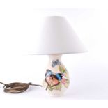 A Moorcroft 'Butterfly & Brambles' pattern table lamp, 20cm excluding fitting and shadeCondition