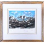 HRH The Prince of Wales: A limited edition lithograph in presentation case 'Lochnagar', from the