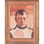 Harold Wood (1918-2014) British. An unfinished portrait study of Emperor Napoleon Bonaparte signed