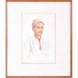 Margaret Kemp-Welch (1874-1968), 'Ali, Cairo', portrait of a boy, watercolour, signed to lower