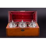 A set of three early George III silver tea caddies, Albert Schurman, London 1763, each of bombe