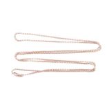 A late 19th / early 20th century rose gold oval curblink chain necklaceor watch chain, with
