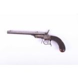 A 19th century rimfire target/parlour pistol, the octagonal steel barrel engraved E.M. Reilly &