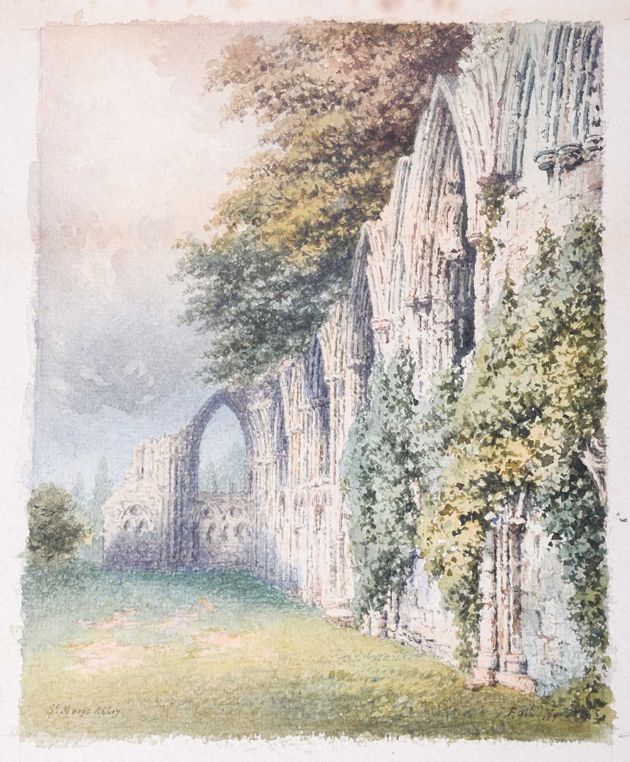 George Fall (British, 1848 - 1925), six views of York, comprising St Marys Abbey, Fishergate - Image 8 of 12