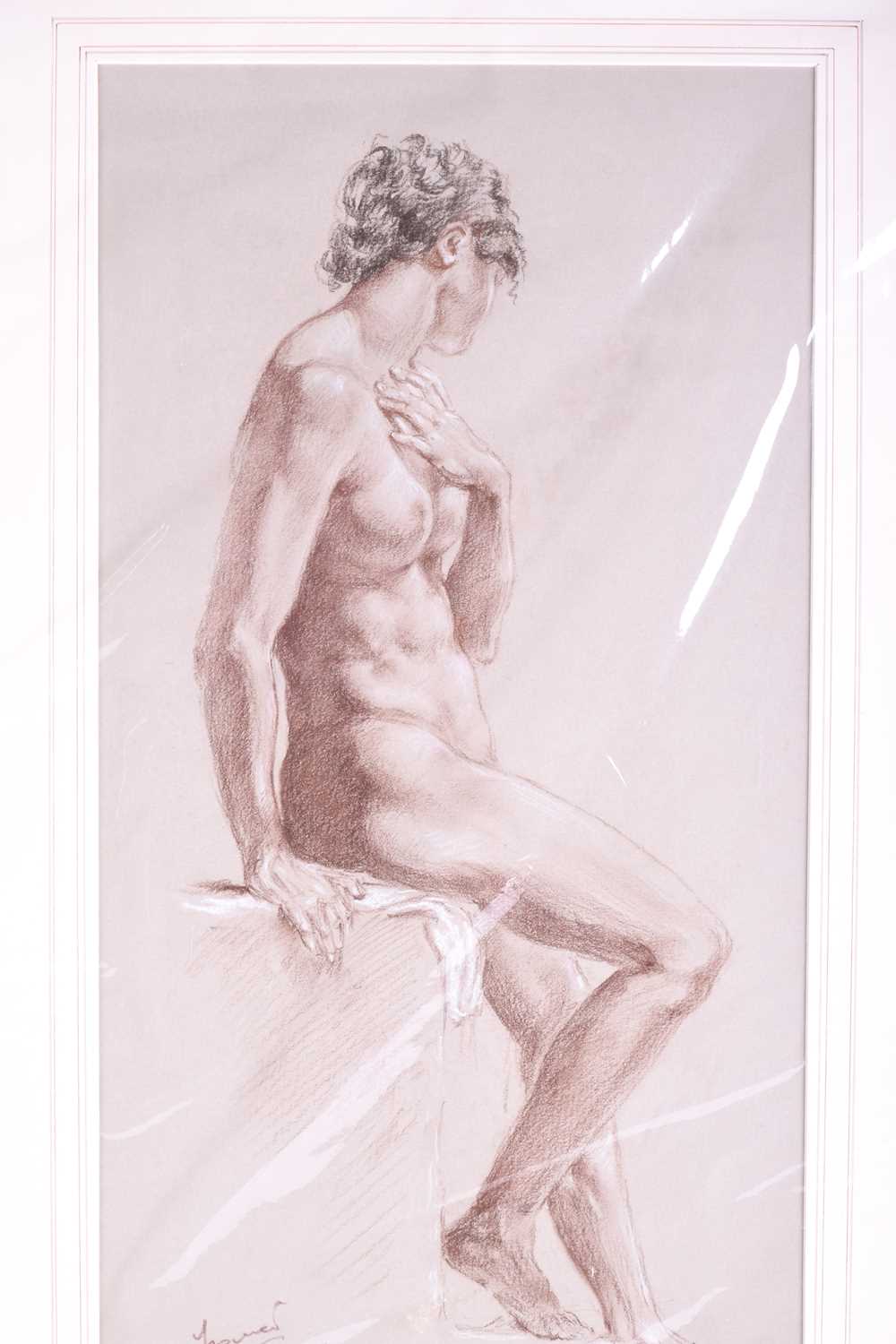 Franco Matania (1922-2006) Italian/British, a group of eight pastel sketches and portraits of nude - Image 10 of 12