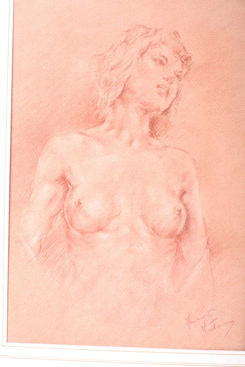 Franco Matania (1922-2006) Italian/British, a group of eight pastel sketches and portraits of nude - Image 7 of 12