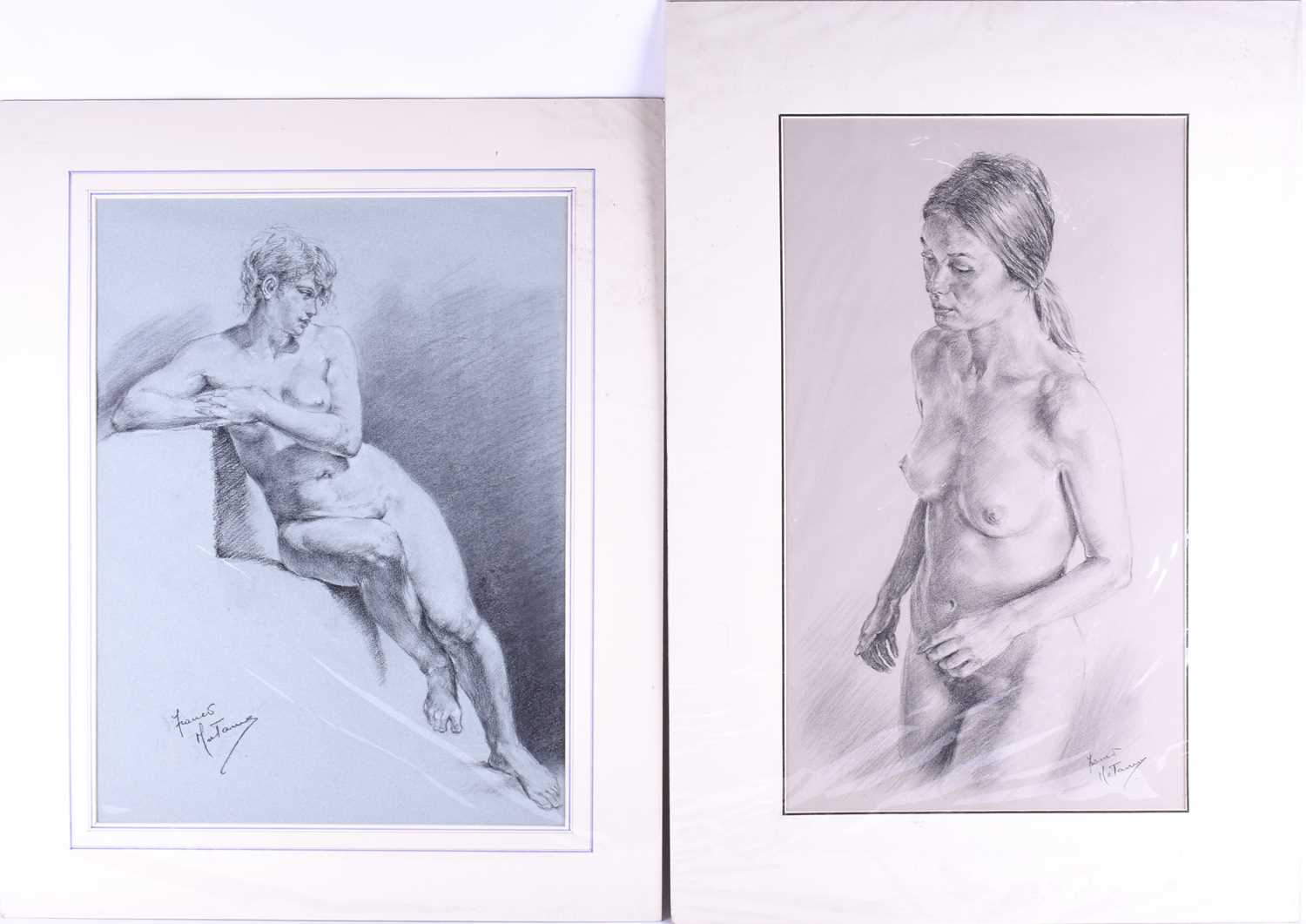 Franco Matania (1922-2006) Italian/British, a group of eight pastel sketches and portraits of nude