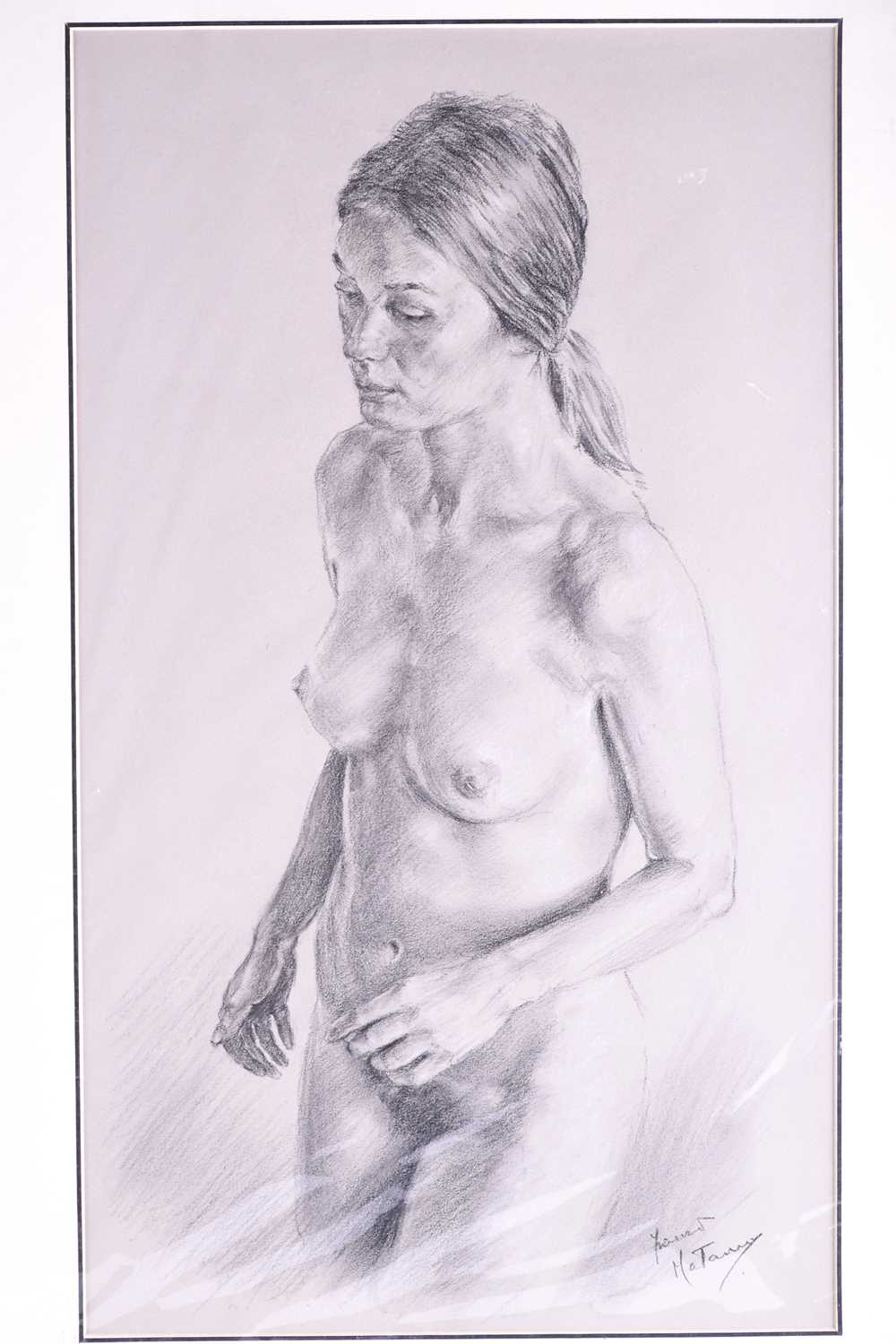 Franco Matania (1922-2006) Italian/British, a group of eight pastel sketches and portraits of nude - Image 8 of 12