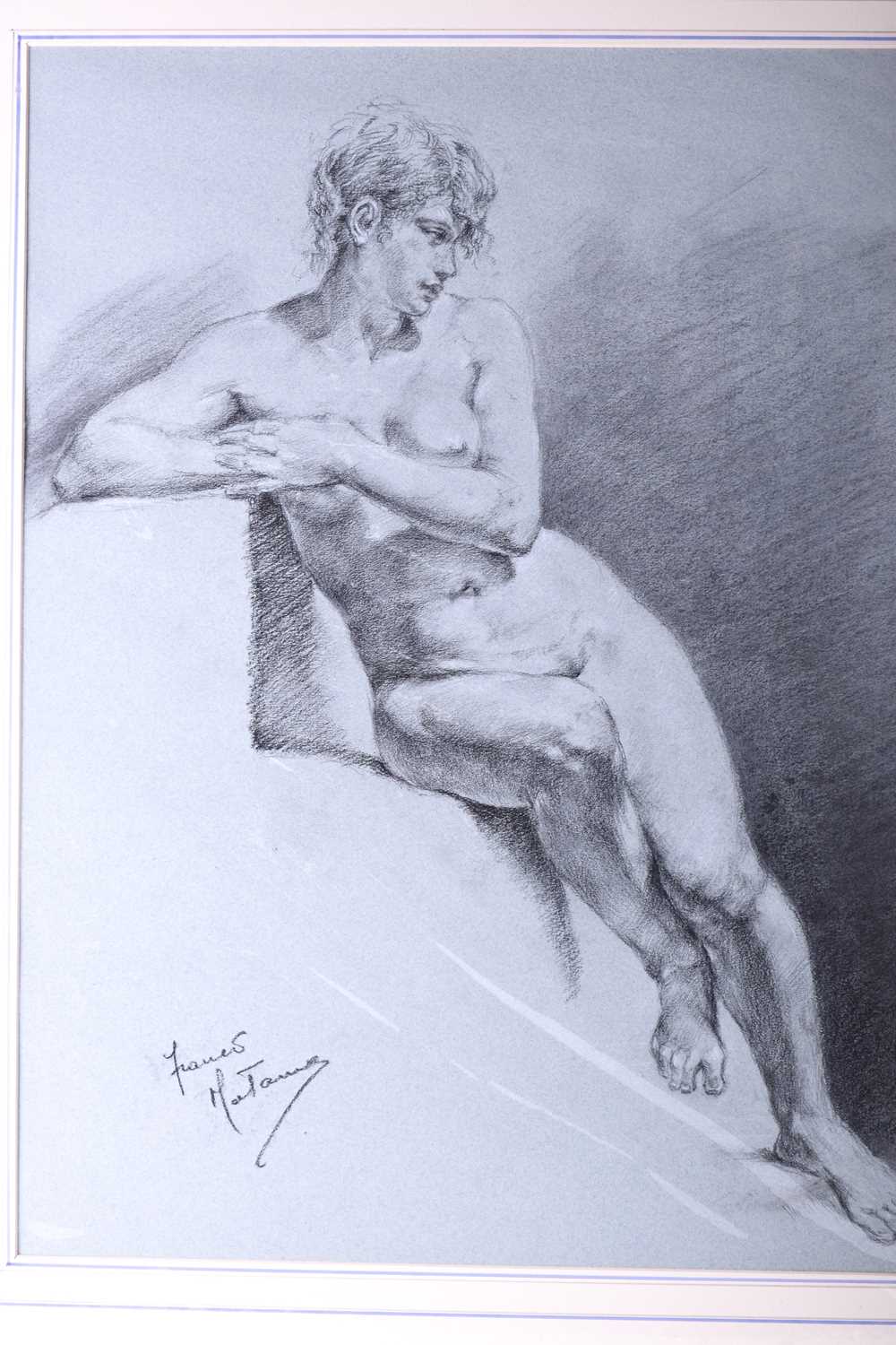 Franco Matania (1922-2006) Italian/British, a group of eight pastel sketches and portraits of nude - Image 4 of 12