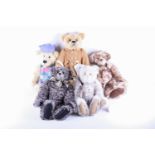 A collection of limited edition jointed teddy bears, comprising a Whittle le Woods bear named '