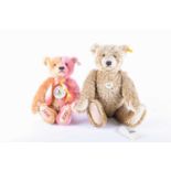 Two modern Steiff collector's bears, comprising a green mohair 1920 Classic bear, 000751, with