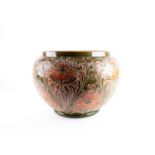 William Moorcroft for James Macintyre & Co, a large Florian ware 'Poppy' pattern jardiniere, dated