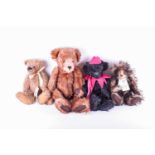 A large Diana Taylor 'Fair Bears' teddy bear, an Accents on Bears teddy named 'Alexandra', a