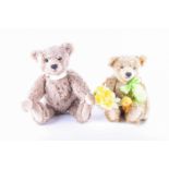 Two modern Steiff collector's teddys, comprising 'Spring',654466, in green mohair, 32cm, and a