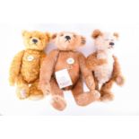 Three modern Steiff collectible bears, comprising a 1984 collector's edition bear, 0156/42, 40cm,