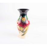 A Moorcroft Anna Lily pattern vase, designed by Nicola Slaney, date cypher 2008, the underside