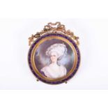 Jean Antoine Laurent (1763-1832) French, a portrait miniature on ivory, head and shoulders