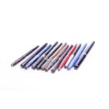 A collection of twelve vintage fountain pens, principally early to mid 20th century, to include a