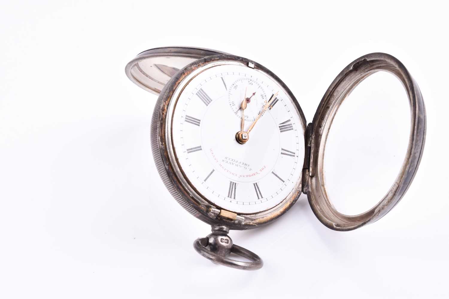 A William IV silver pair cased pocket watch by William Wallace of London, the white enamel dial with - Image 7 of 8
