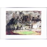 John Piper (1903-1992) British, 'Ludlow Castle', screenprint in colours, signed and numbered in