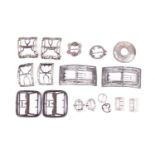 A collection of antique and vintage shoe buckles, in silver / white metal, to include 18th century