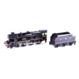 A modern limited edition release Bassett-Lowke O Gauge tender and locomotive: 3 rail electric