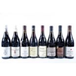 Eight bottles of assorted 2009 red wine, comprising: Grés Rouge Chateauneuf-du-Pape, Domaine