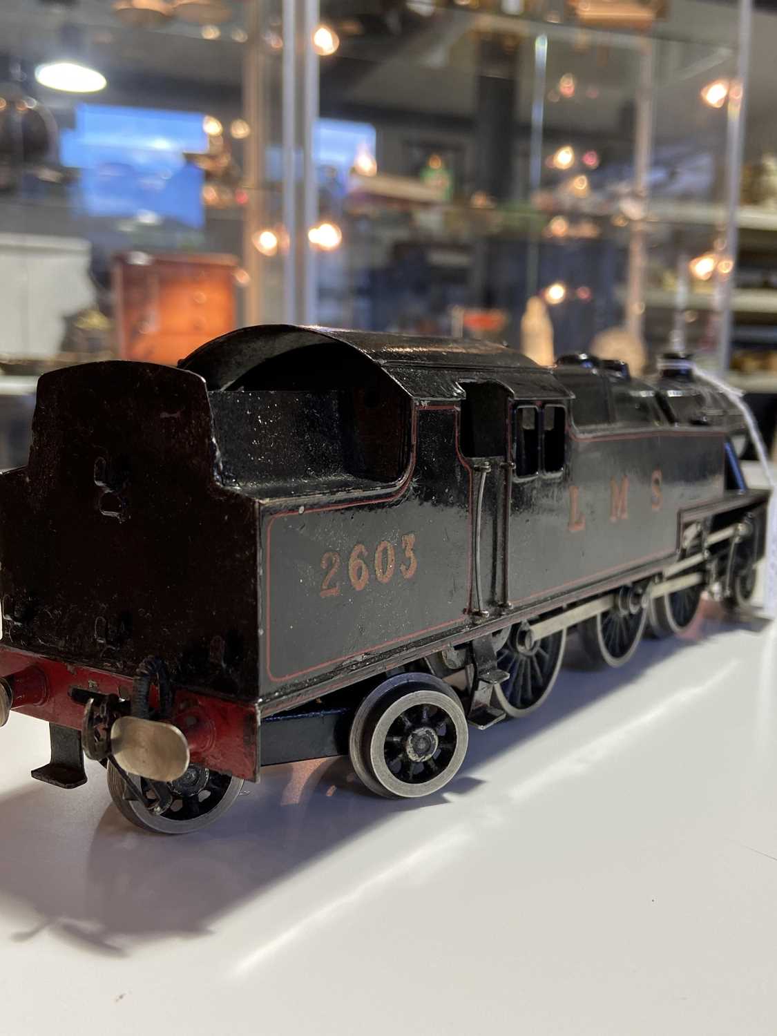 A Bassett-Lowke O gauge 2-6-4 electric locomotive, 2603 LMS black livery, together with a Basset- - Image 10 of 15