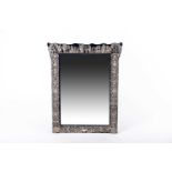 A late Victorian silver easel mirror, London 1891 possibly John Brasier for Henry Wilkinson & Co;