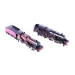 A Bassett-Lowke O gauge 2-6-4 electric locomotive, 2603 LMS black livery, together with a Basset-