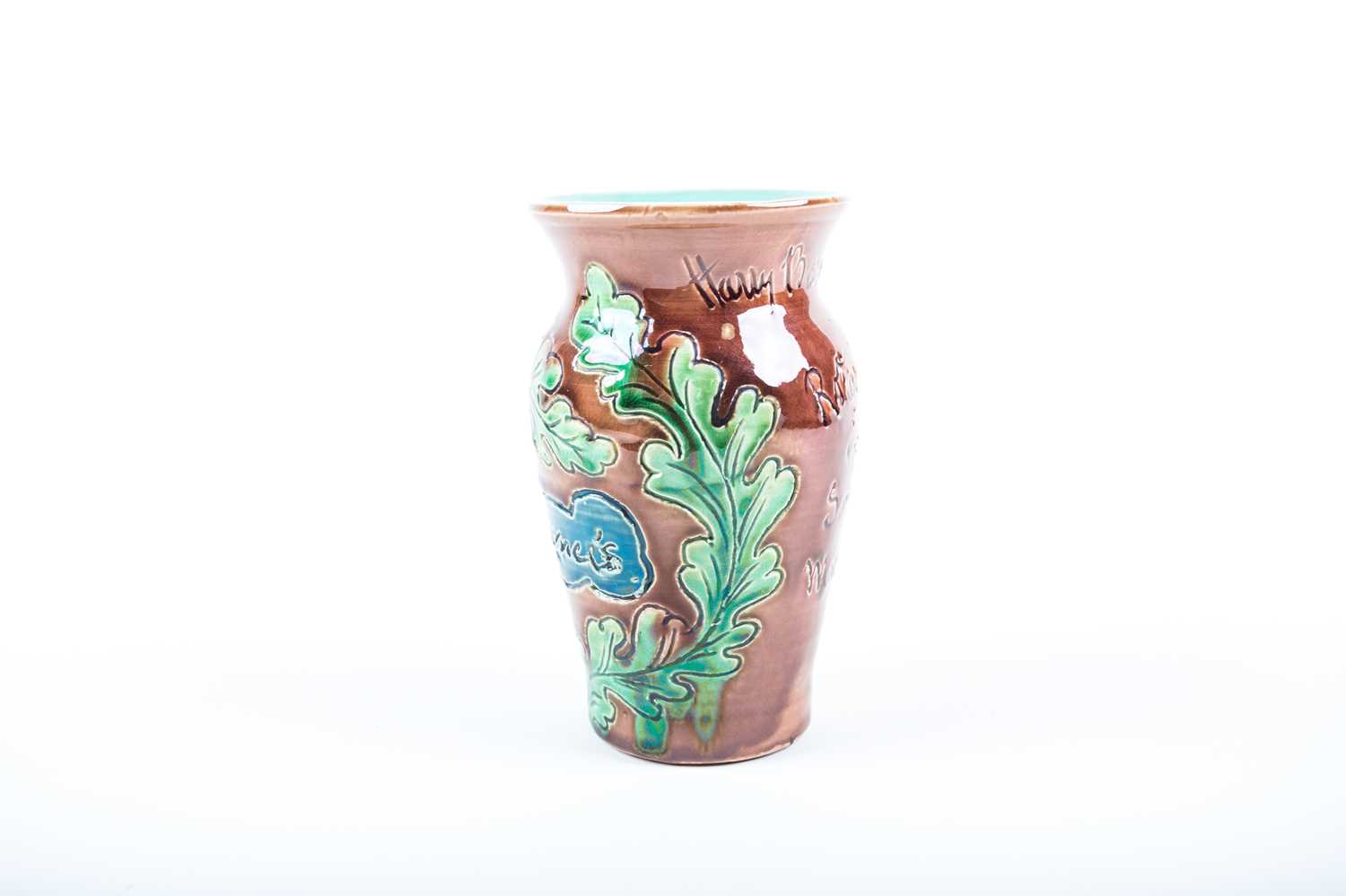 A 1920s small ceramic vase, produced as a commemorative piece at the Sibley Pottery by Rachel - Image 2 of 5