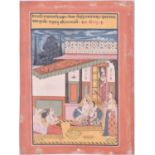 North Indian School, 19th/20th century, a court gathering with musicians, an emperor with a