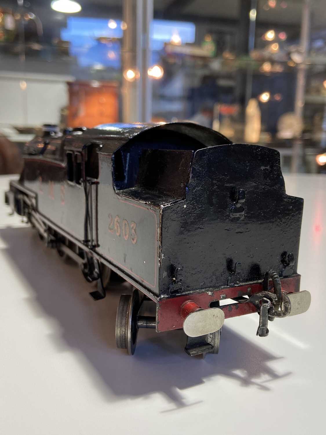 A Bassett-Lowke O gauge 2-6-4 electric locomotive, 2603 LMS black livery, together with a Basset- - Image 9 of 15