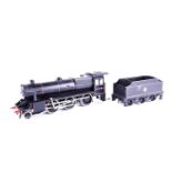 A spirit fired live steam Bassett-Lowke 0 Gauge model of a British Railways Ex-LMS Stanier 2-6-0