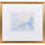 Paul Signac (1863-1935) French, ‘Le Soir’,1894, lithograph printed in colours, 20 cm x 26 cm, framed