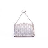 An early 20th century ladies silver calling card case, hallmarked Birmingham (date letter