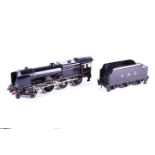 A Bassett-Lowke 0 Gauge 3-rail LMS 'Royal Scot' Locomotive and Tender, ref 5611/0, in LMS black as