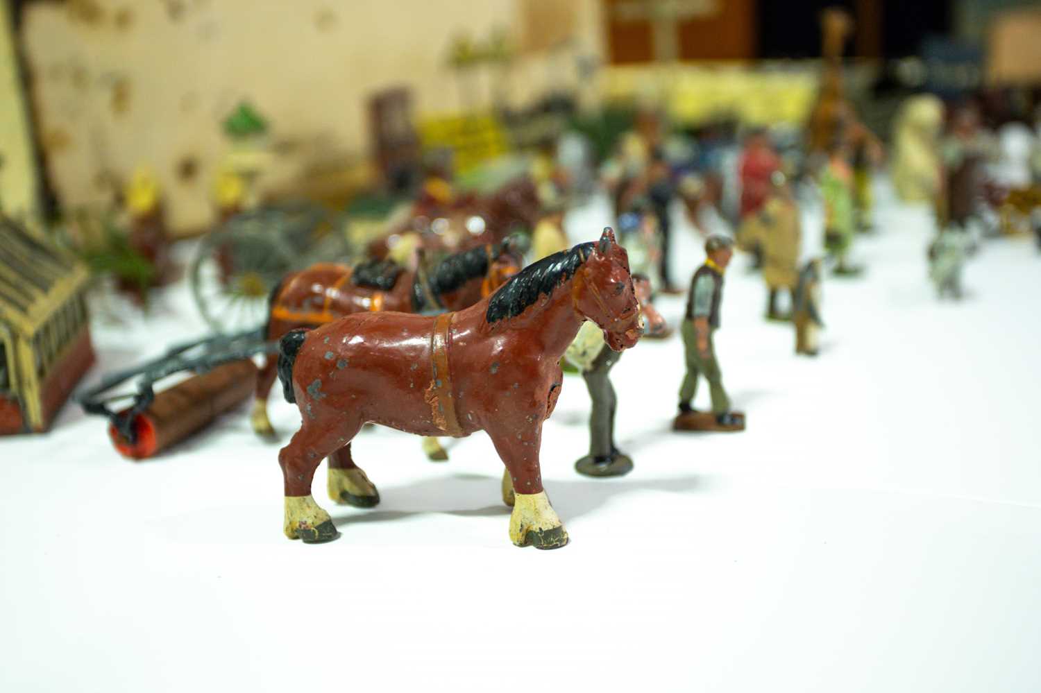 A large collection of Britains leadpainted farm animals and accessories, to include others by J - Image 6 of 6