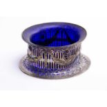 A late Victorian Irish silver dish ring, Edmond Johnson, Dublin 1899, in the Georgian style, pierced