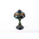 An Austrian silver gilt and enamel standing cup and cover, Vienna circa 1890, maker's mark N&M in