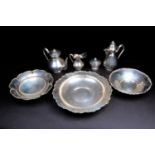 Quantity of Italian Silver to include tea set ( 8 items)