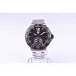 A Tag Heuer Professional Formula 1 stainless steel wristwatch the black dial with baton hour